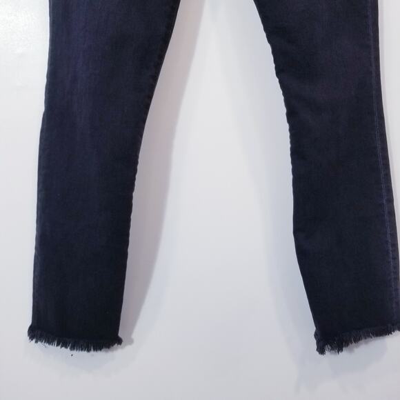 3x1 NYC Skinny Jeans Black High Rise Frayed Hem Denim - Picture 9 of 12